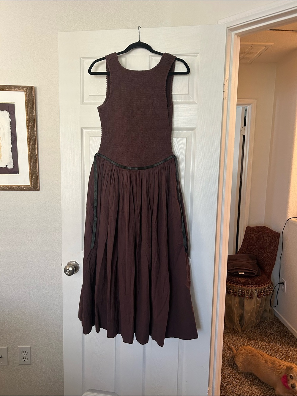 Free People-Nightingale Hot Fudge Midi - Picture 3 of 4